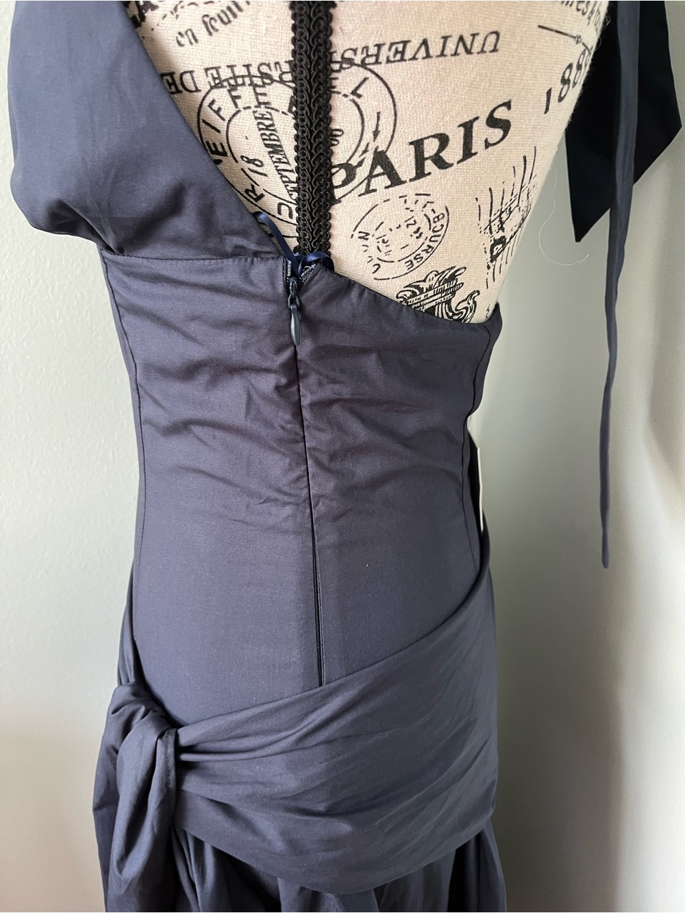 Anthro NIA Cadiz Cotton Halter Tie Midi Dress - Picture 7 of 11